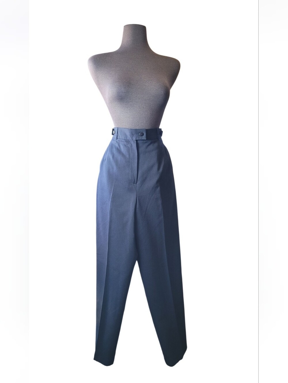 Vintage High-Rise Navy Tailored Women's Trousers Harvé Benard Medium 80s/90s